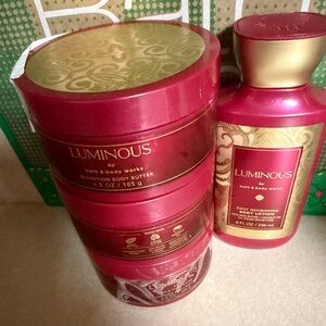 Bath & Body Works Luminous 3 Body Butter and Lotion Set